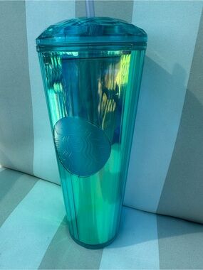 Starbucks Teal iridescent tumbler
